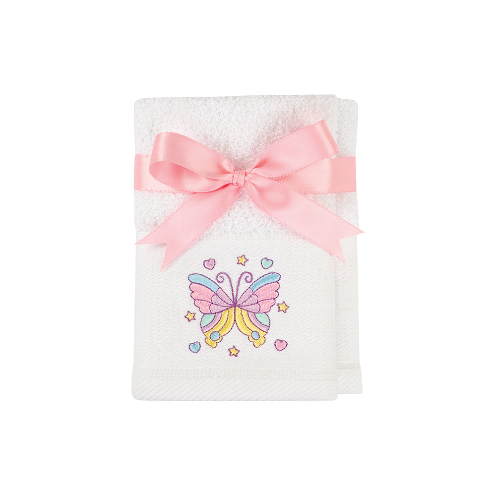 Face Towel Set - Pastels - Butterfly