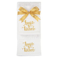 Hand Towel Set - Gold Hugs and Kisses