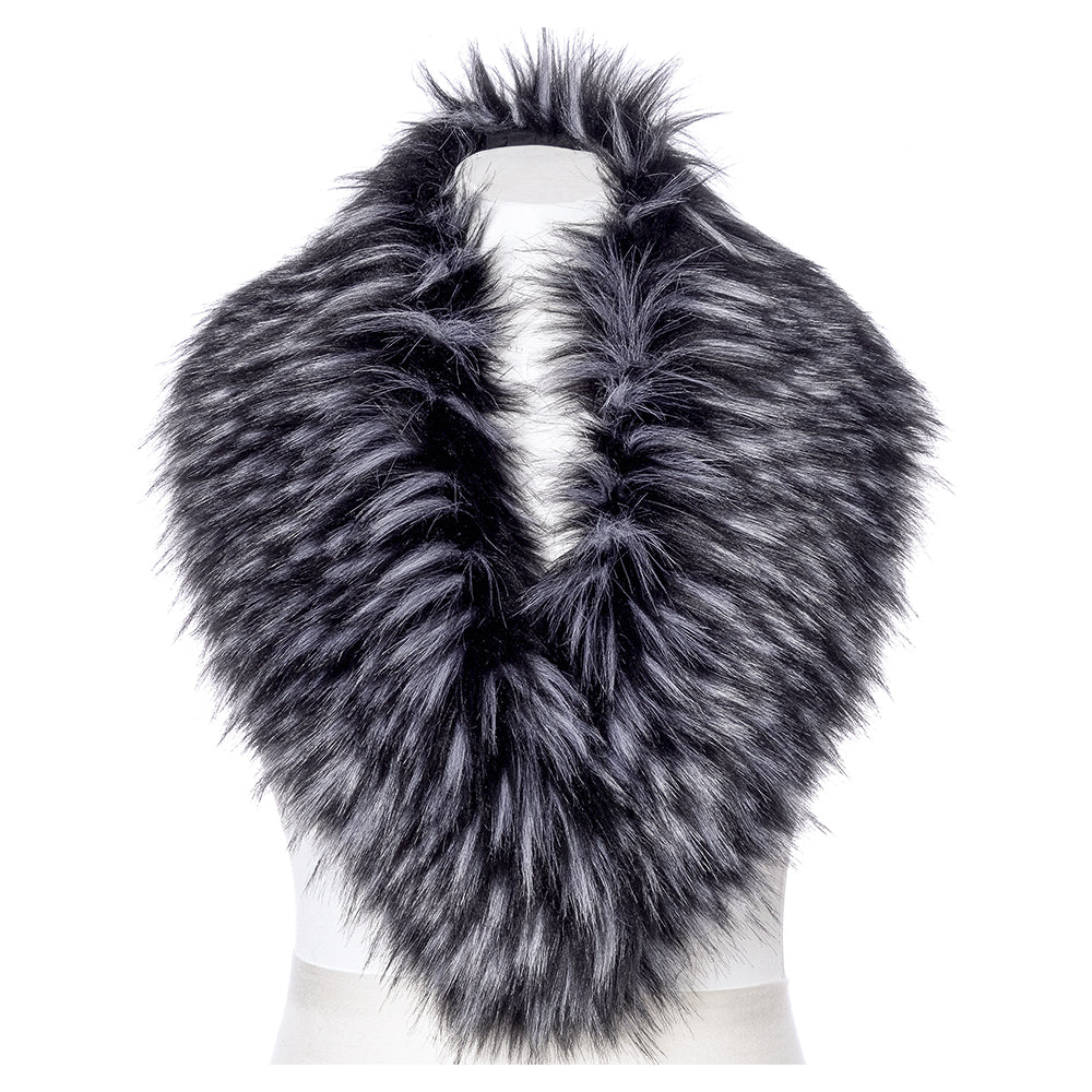 Ab Fab Faux Fur Scarf - Black