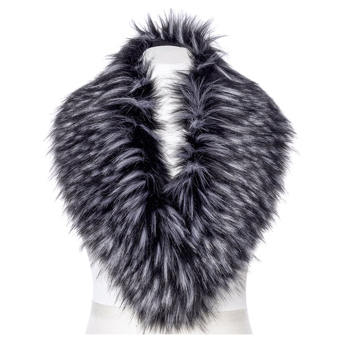 Ab Fab Faux Fur Scarf - Black