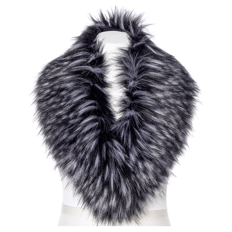 Ab Fab Faux Fur Scarf - Black
