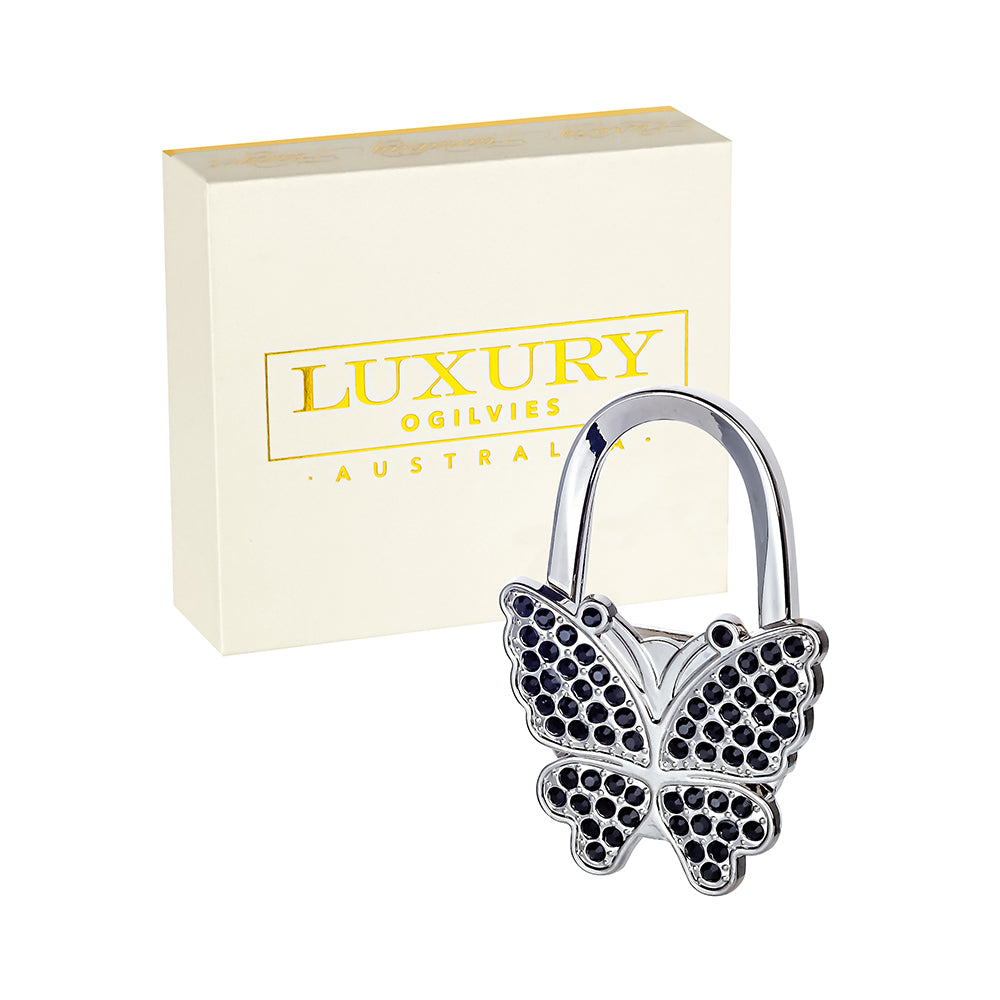 Bag Hanger - Butterfly - Black