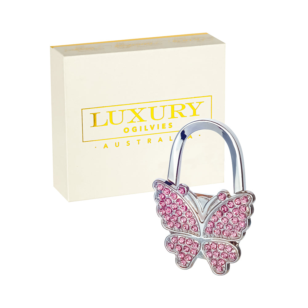Bag Hanger - Butterfly - Pink