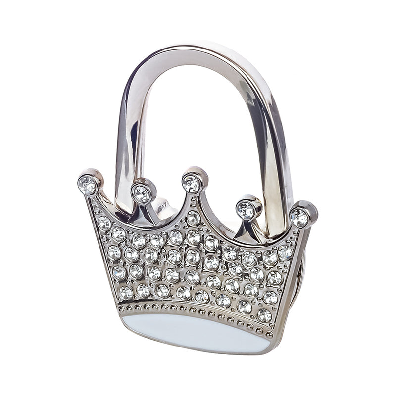 Bag Hanger - Crown - Silver