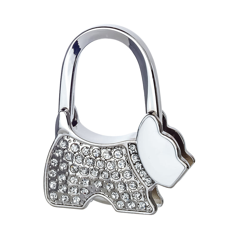 Bag Hanger - Dog - Silver