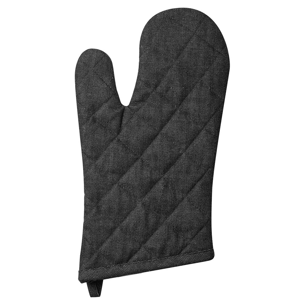 Denim Oven Glove - Black