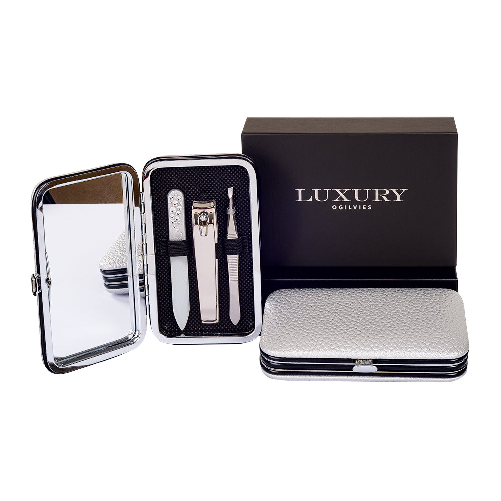 Beauty 3 Piece Manicure Set - Silver
