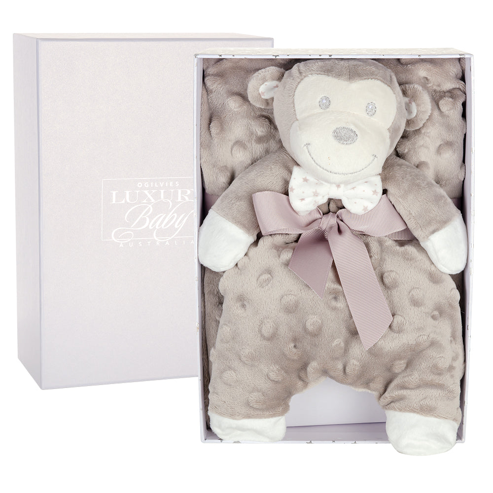 Blanket and Snuggie Gift Box Set - Monkey