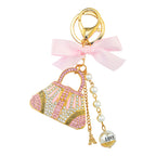 Charm Key Ring - Hand Bag Pink