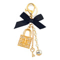 Charm Key Ring - Locket Black