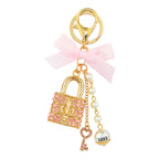 Charm Key Ring - Locket Pink