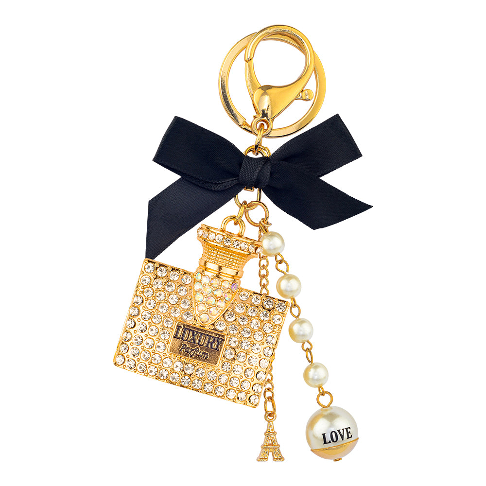 Charm Key Ring - Luxury Black