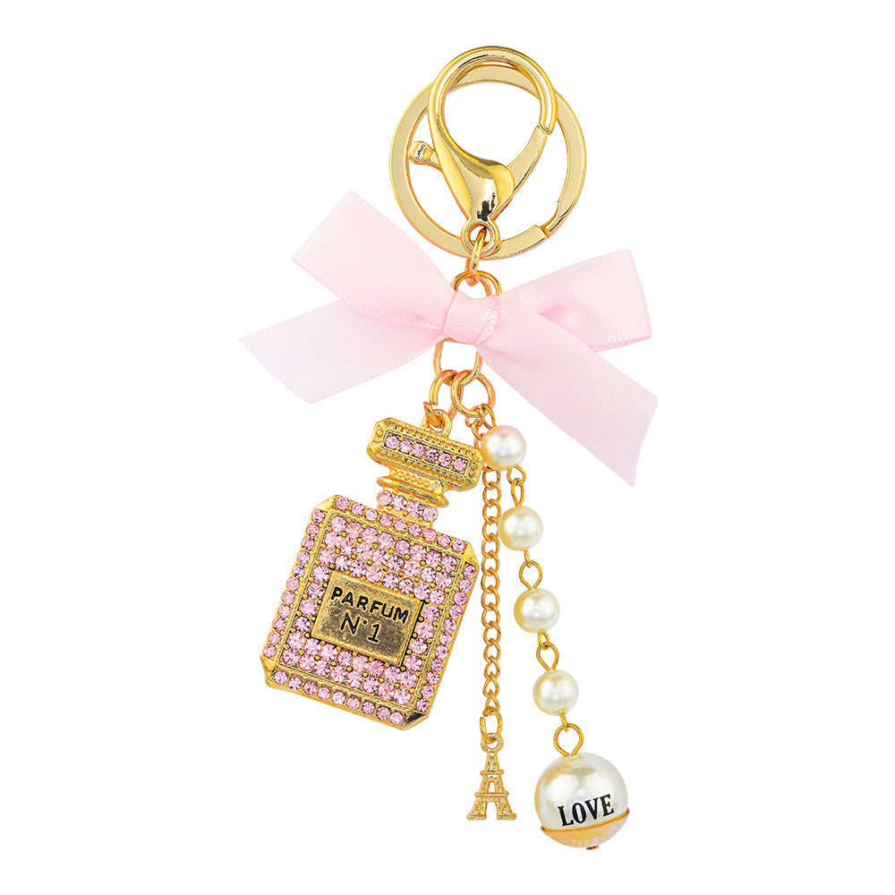 Charm Key Ring - Parfum Pink