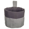 Chef Stripe Hanging Storage Basket - Grey