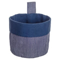 Chef Stripe Hanging Storage Basket - Navy
