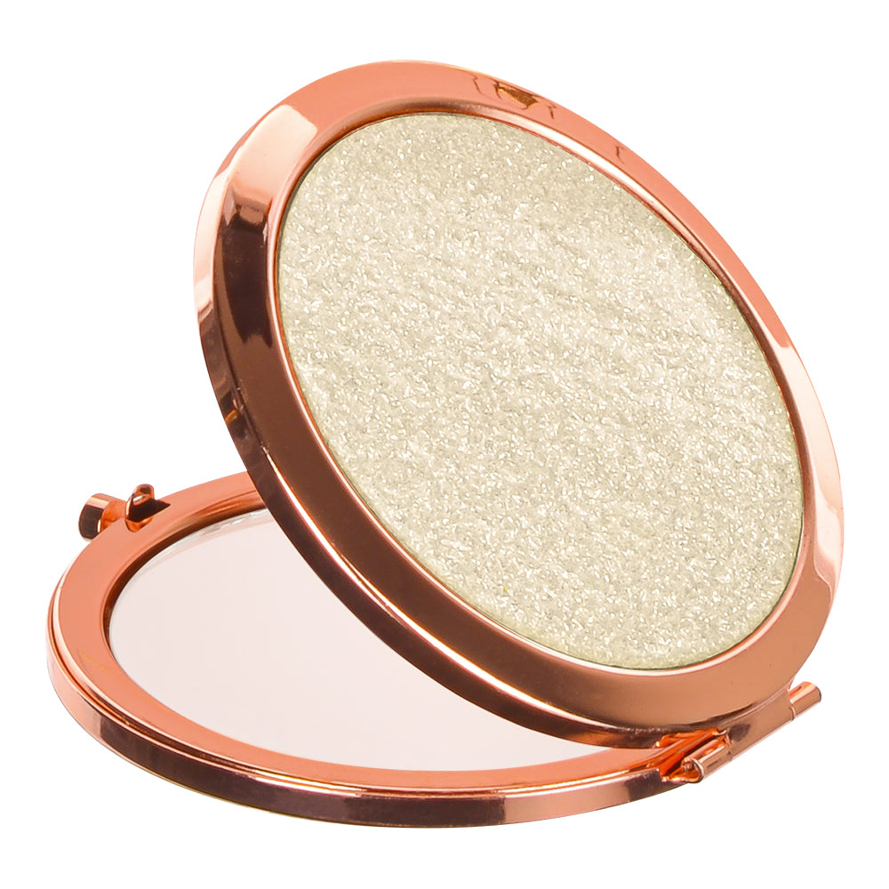 Compact Mirror - Glitter Pearl