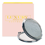 Compact Mirror - Glitter Silver