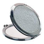 Compact Mirror - Glitter Silver