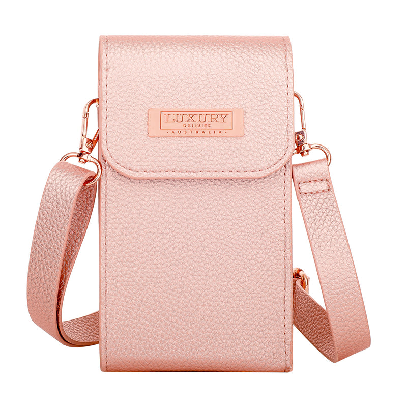 Crossbody Shoulder Bag - Rose