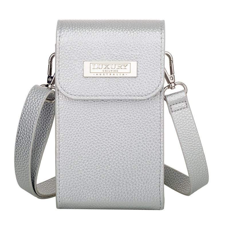 Crossbody Shoulder Bag - Silver