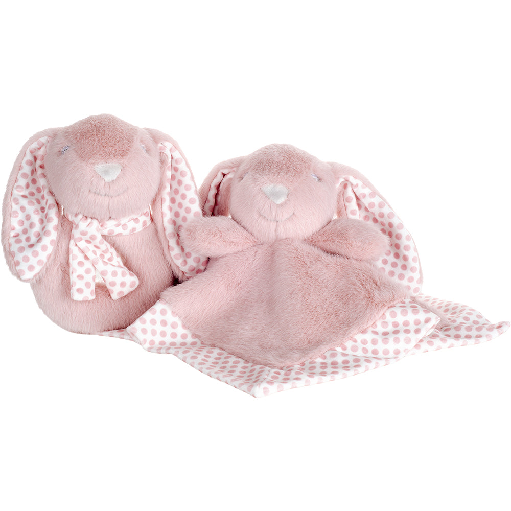 Cuddle Bunny Snuggie Set - Blush Pink