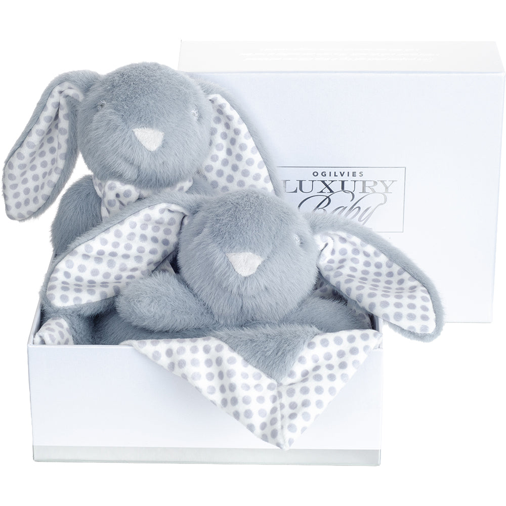 Cuddle Bunny Snuggie Set - Dusty Blue