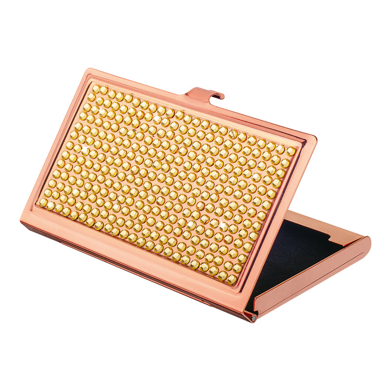 Diamonte Card Case - Gold