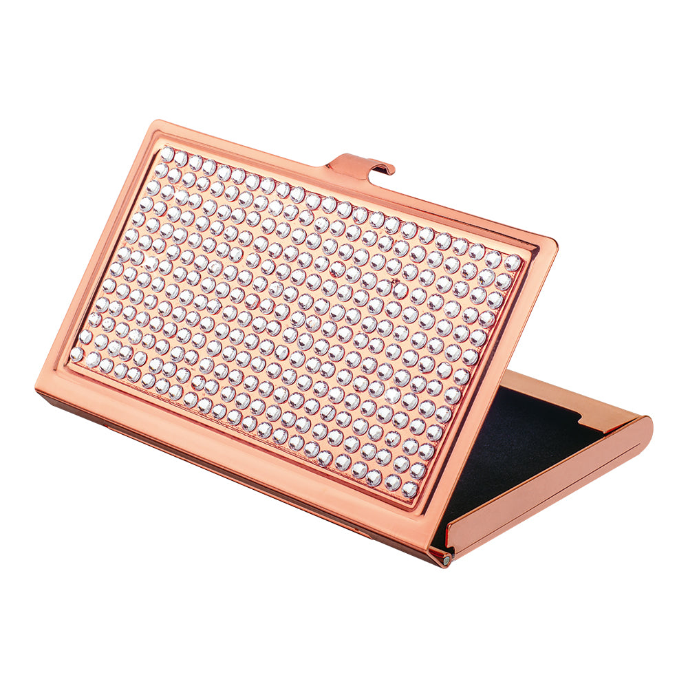 Diamonte Card Case - Silver