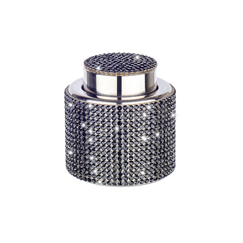 Diamonte Champagne Stopper - Black
