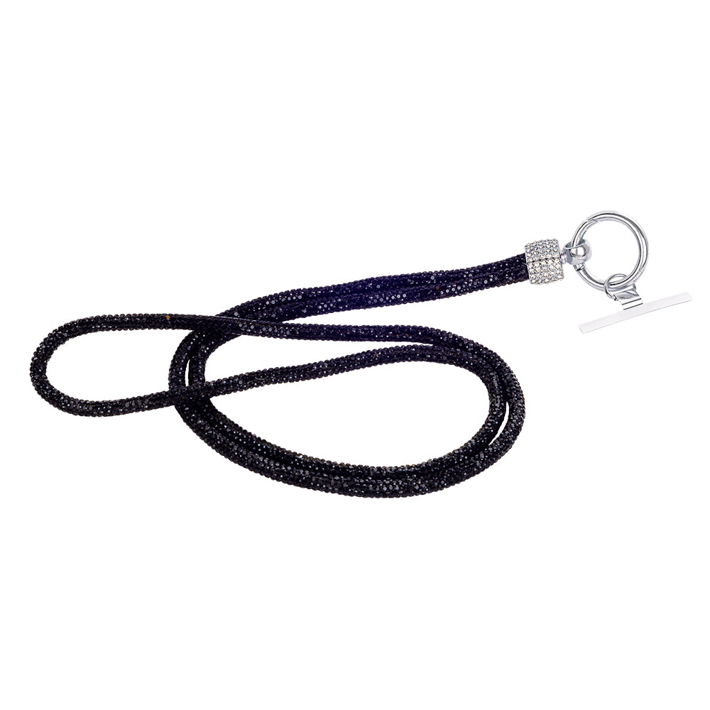 Diamonte Lanyard - Black