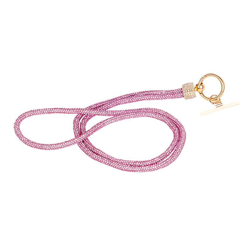 Diamonte Lanyard - Pink