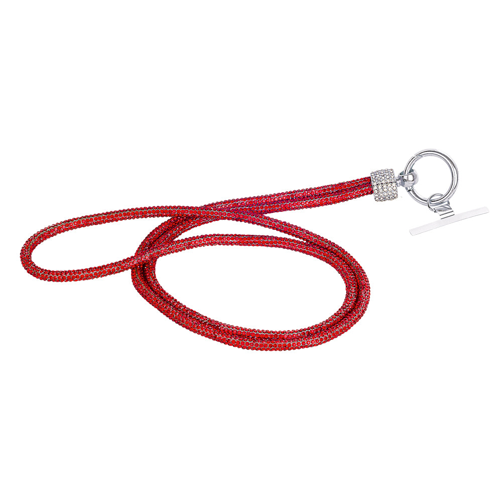 Diamonte Lanyard - Red