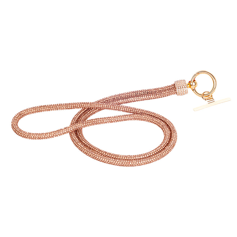 Diamonte Lanyard - Rose
