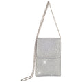Diamonte Mesh Bag - Silver