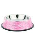 Diamonte Pet Bowl - Pink