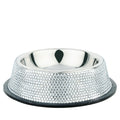 Diamonte Pet Bowl - Silver