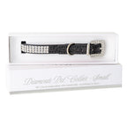 Diamonte Pet Collar - Black S