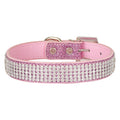Diamonte Pet Collar - Pink L