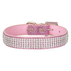 Diamonte Pet Collar - Pink L