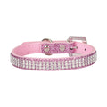 Diamonte Pet Collar - Pink M