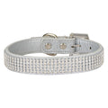 Diamonte Pet Collar - Silver L