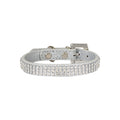 Diamonte Pet Collar - Silver S