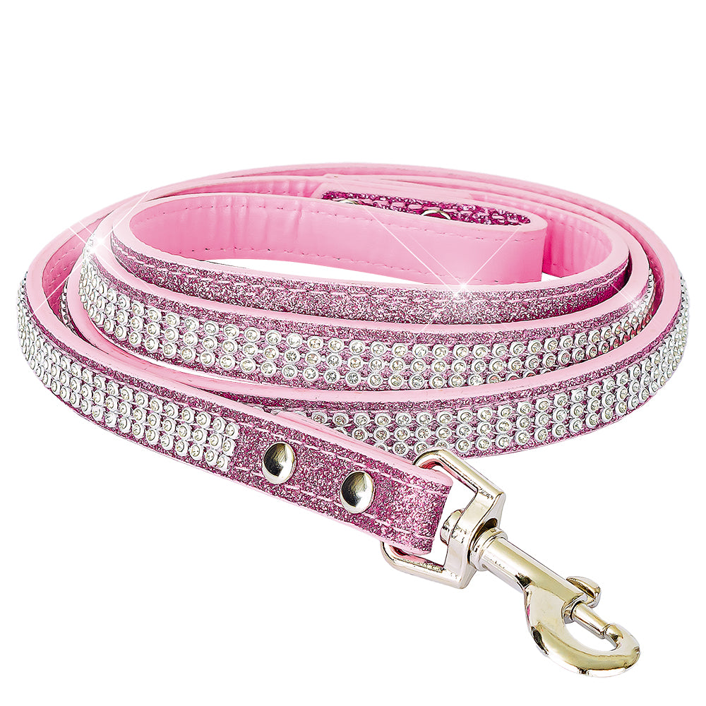 Diamonte Pet Lead - Pink