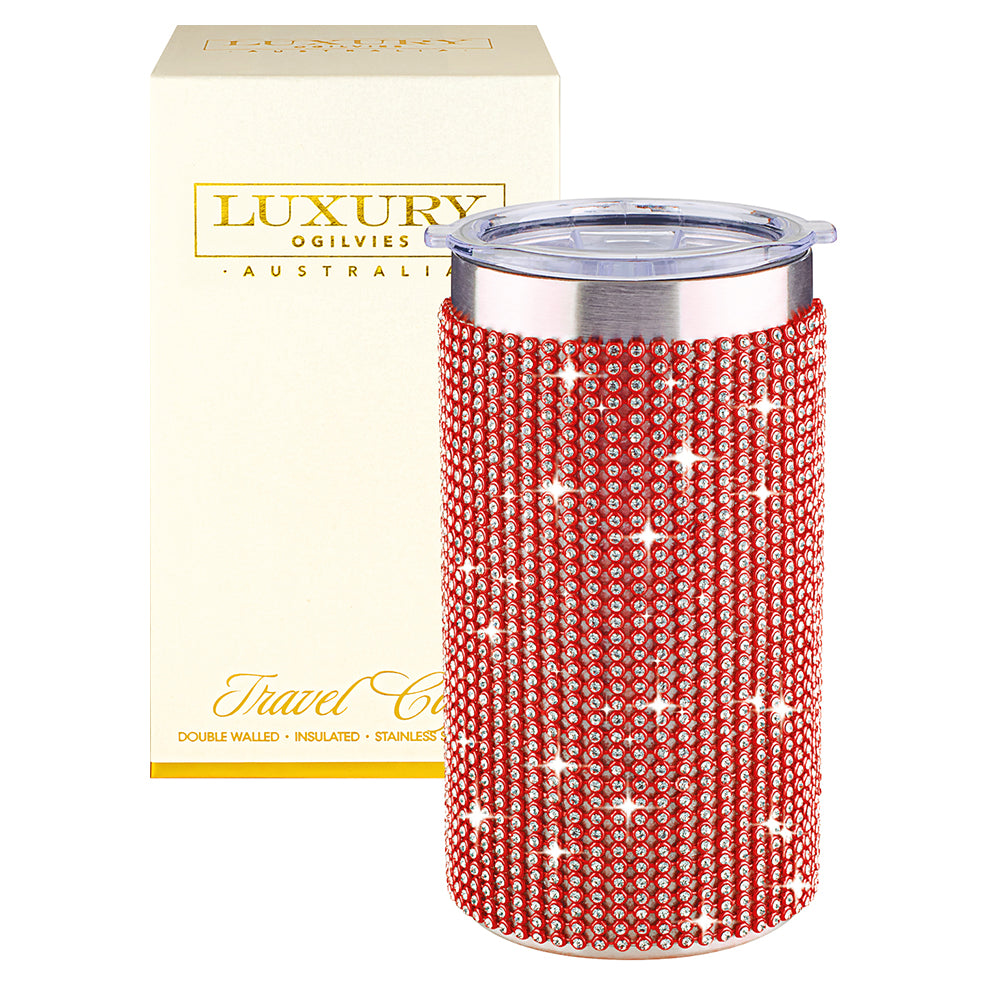 Diamonte Travel Cup - Red