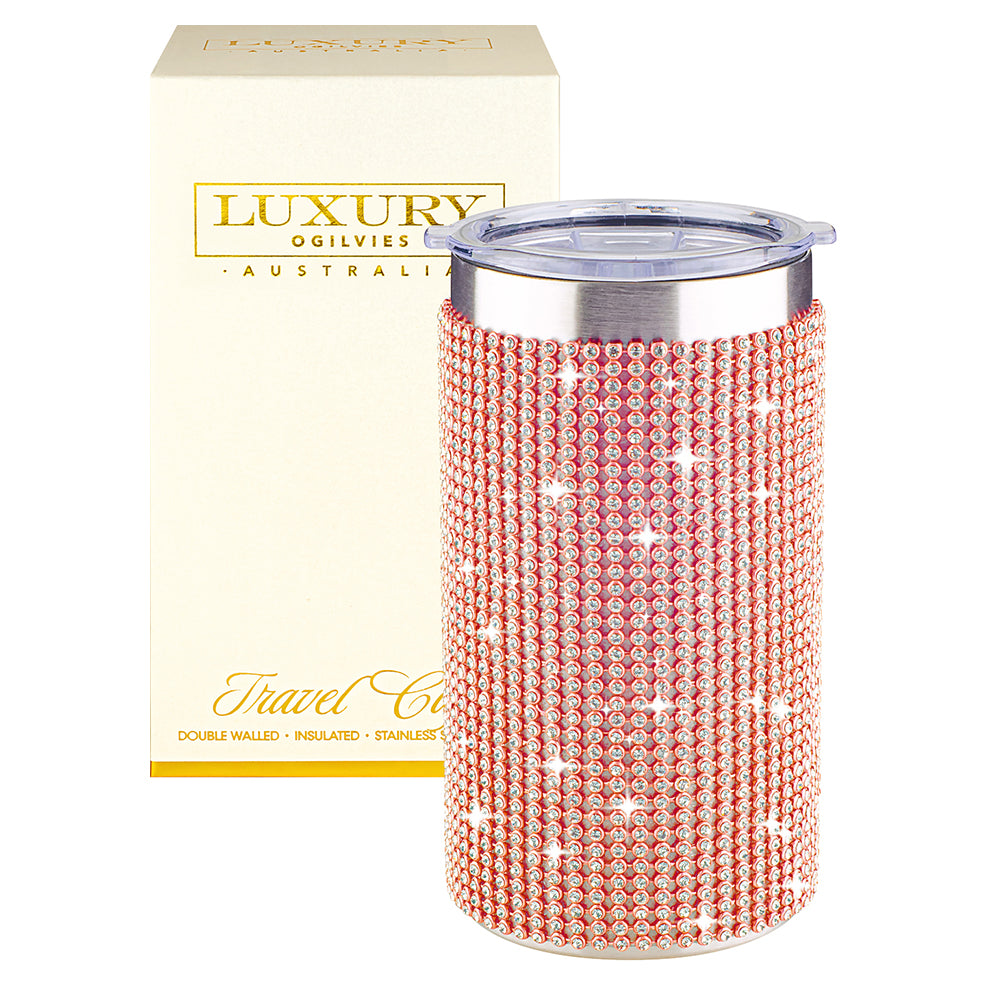 Diamonte Travel Cup - Rose