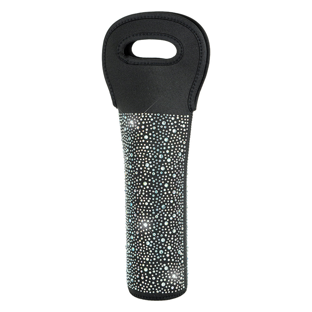 Diamonte Wine Bottle Carrier - Black