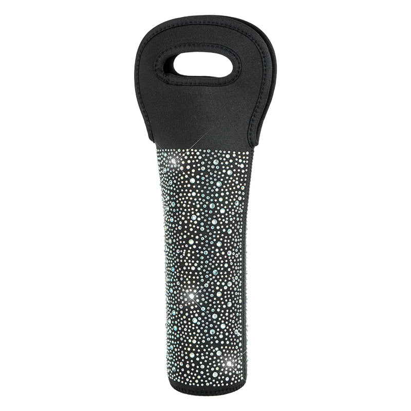 Diamonte Wine Bottle Carrier - Black