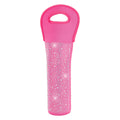 Diamonte Wine Bottle Carrier - Pink