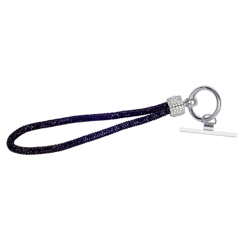 Diamonte Wrist Strap - Black