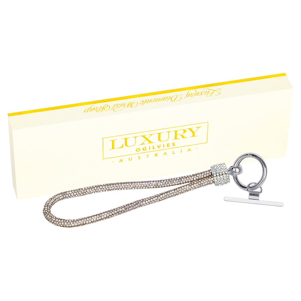 Diamonte Wrist Strap - Silver